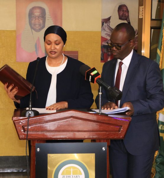 MS KABALE TACHE ARERO FORMALLY TAKES OFFICE AFTER SWEARING IN