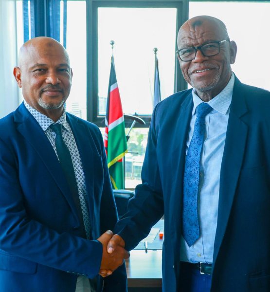 NLC Chair Host Changamwe MP who paid him a courtesy call